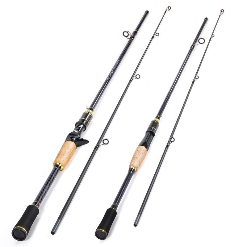 Sougayilang Spinning Casting Fishing Rod, Lightweight Ultra Portable with EVA and Cork Handle, Powerful Fishing Equipment for Freshwater and Saltwater