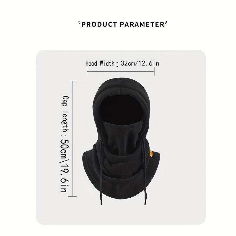 1pc Winter Cycling Balaclava For Men And Women – Warm And Windproof Headgear With Hidden Nose Bridge