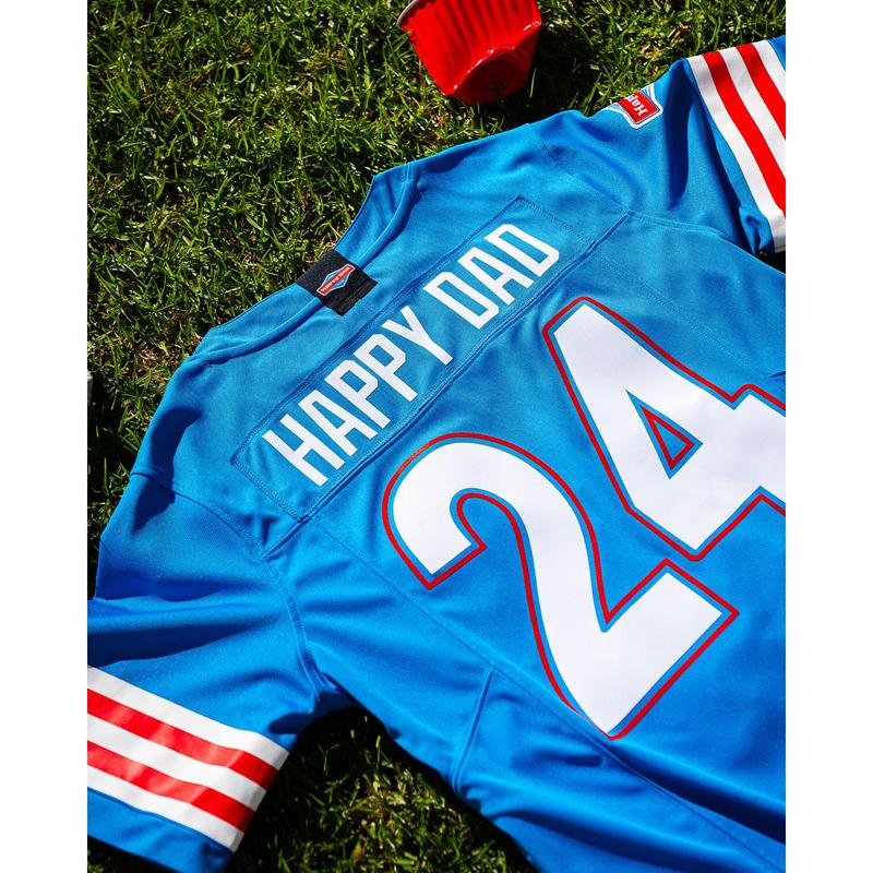 Happy Dad Football Jersey '24 (Blue)