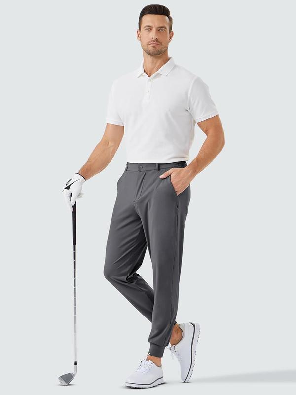 Men's Golf Joggers Pants with 5 Pockets Slim Fit Stretch Sweatpants Running Travel Dress Work Pants for Men