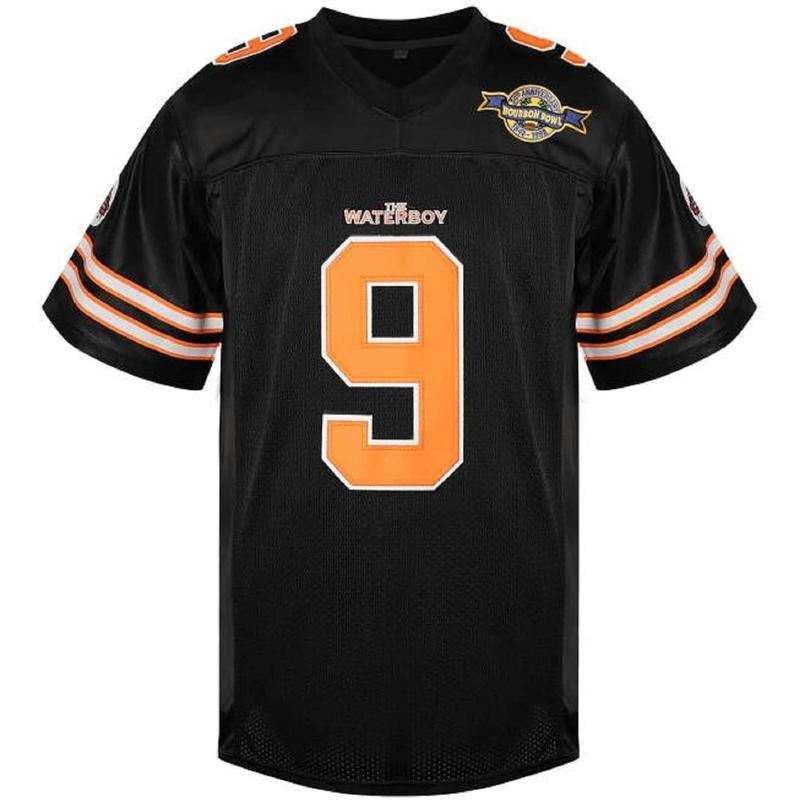 Football Jersey Men 9 Bobby Boucher The Waterboy Mud Dawgs Movie Jersey Adam Sandler