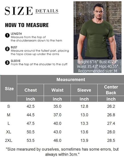 COOFANDY Men's 3 Pack Workout T Shirts Short Sleeve Gym Bodybuilding Muscle Shirts Base Layer Fitness Tee Tops