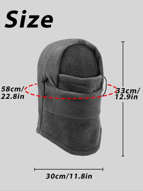 Winter Warm Balaclava, Adjustable Ski Face Mask, Windproof Warm Face Cover for Men & Women, Sports & Outdoor Clothing Accessories for Cycling, Motorcycle