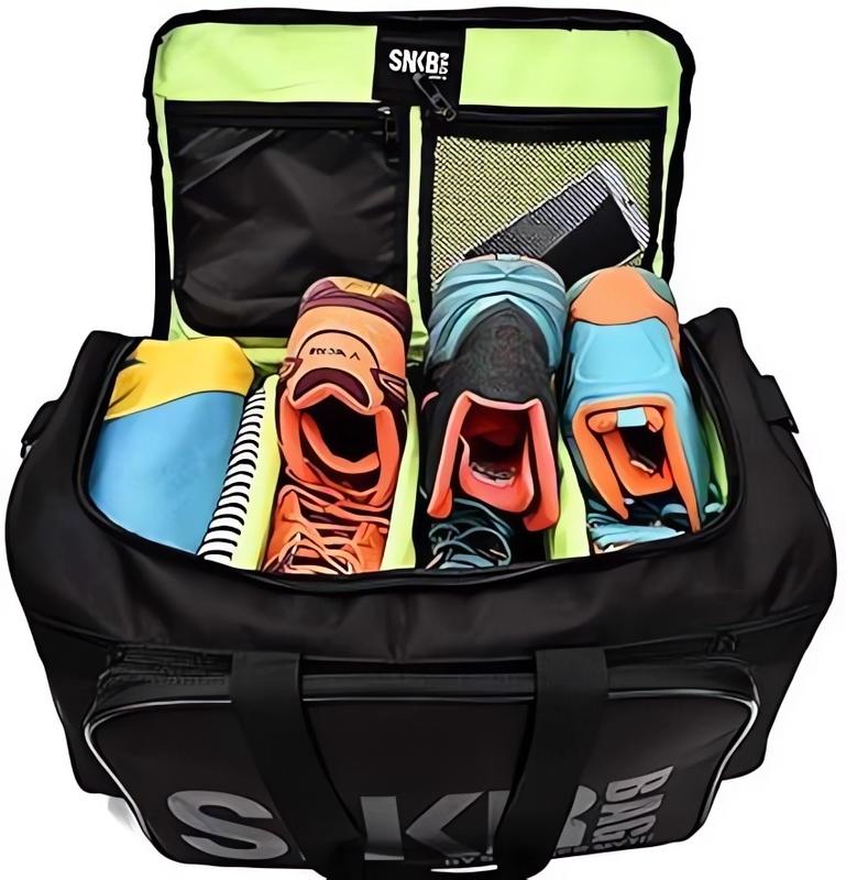 30L Large Capacity Multi-Function Bag, Waterproof Workout Duffel Travel Duffle Bag, Adjustable 4-Layer Gym Training Bag,Sneaker Bag, Gym Bag, Sports Bag, Duffle Bag for Travel, Shoe Bags for Travel, Gym Bag for Women and Men with 3 Adjustable Compartments