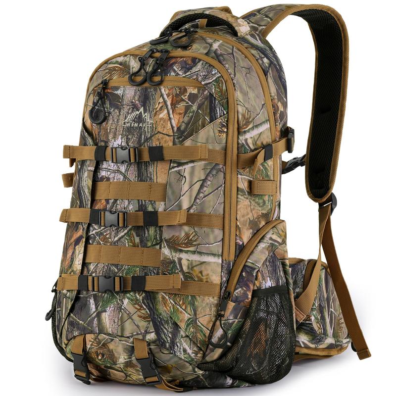 GoHimal 600D Waterproof Hunting Backpack for Men,30L Camo Hunting Pack with Bow Holder