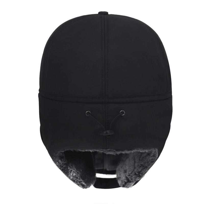 Men Winter Trapper Ear Flaps Hats Aviator Snow Windproof Thermal Faux Fur Warm Hunting Skiing Cycling Earflaps Baseball Caps Dad Hats with Face Mask