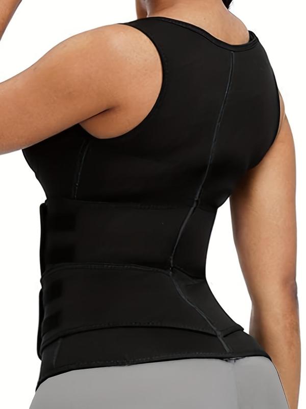 Women's Adjustable Waist Trainer Vest, 2-belted Waist Shapewear Top, Sports Fitness Yoga Running Vest, Please Purchase A Size Up