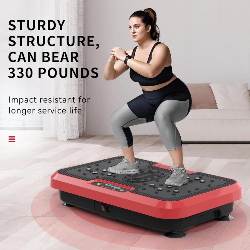 Vibration Plate Exercise Machine, Pro Waver Vibration Plate Platform for Lymphatic Drainage, Helps  Shaping Toning & Wellness, Whole  Shake Workout Equipment for Home Gym