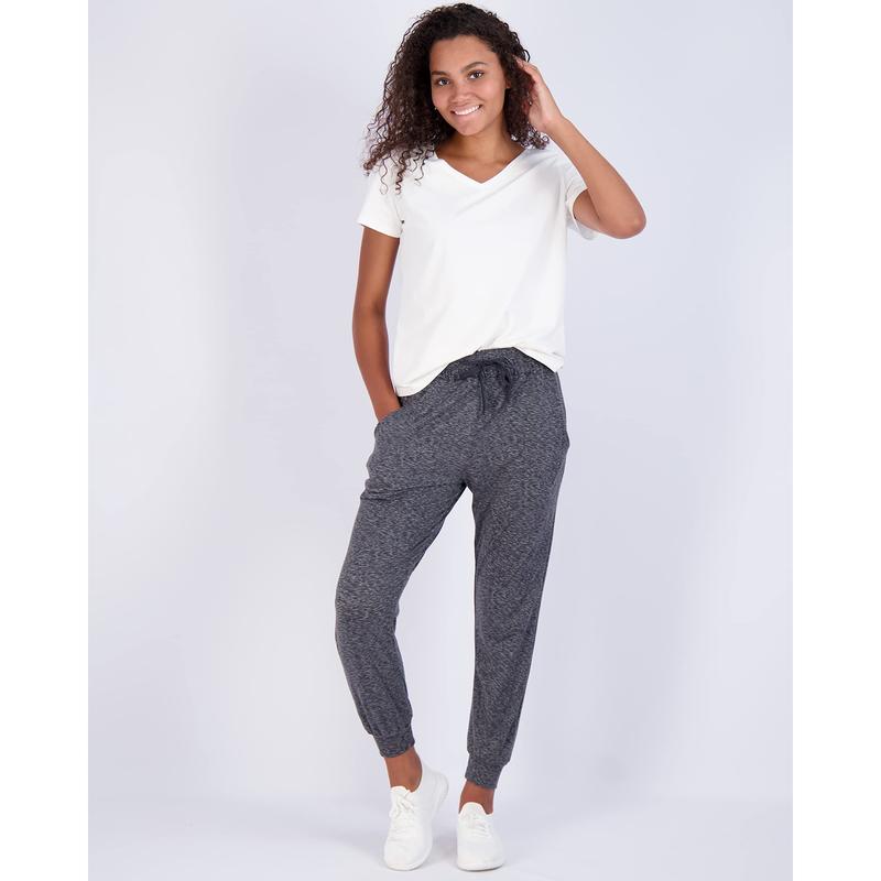 Real Essentials 3 Pack: Women's Ultra-Soft Lounge Joggers Sweatpants Athletic Yoga Pants with Pockets (Available in Plus)