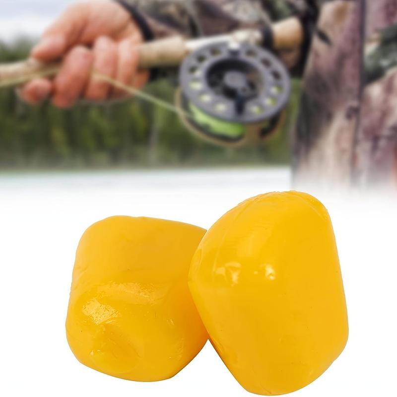 Artificial Corn Shaped Fishing Lure, 50pcs set Soft Silicone Fake Fishing Bait, Fishing Accessories for Outdoor Fishing