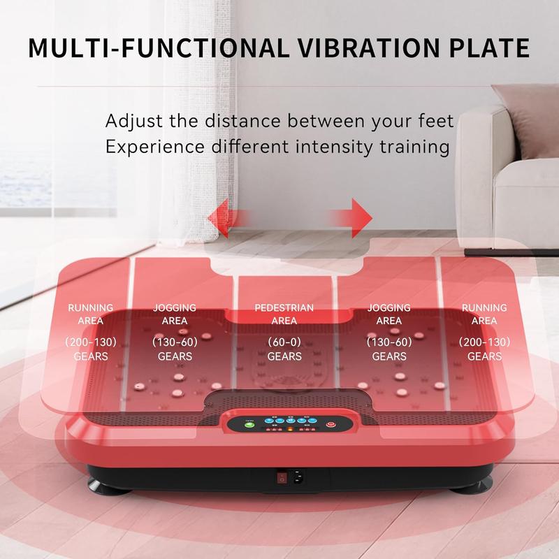 Vibration Plate Exercise Machine, Pro Waver Vibration Plate Platform for Lymphatic Drainage, Helps  Shaping Toning & Wellness, Whole  Shake Workout Equipment for Home Gym