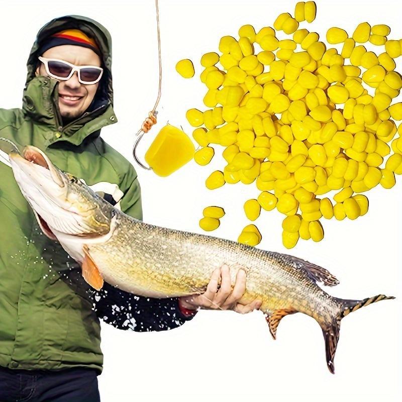 Artificial Corn Shaped Fishing Lure, 50pcs set Soft Silicone Fake Fishing Bait, Fishing Accessories for Outdoor Fishing