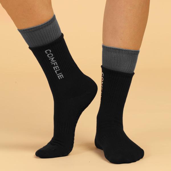 Comfelie Non-Slip Pilates Yoga Socks Womens Ballet Barre Workout Anti Skid Athletic Sock SO085-SO088