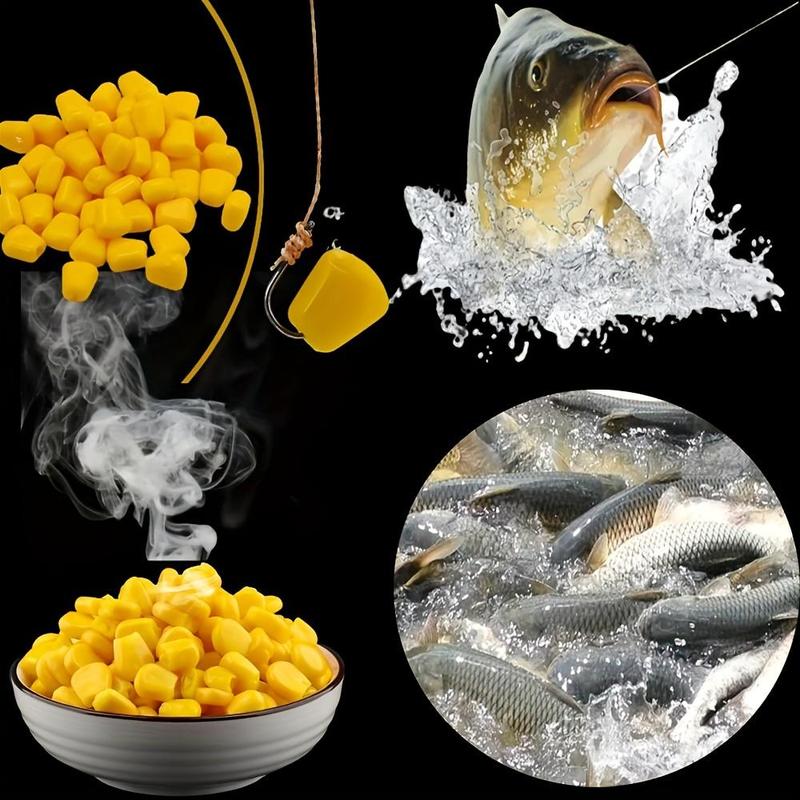 Artificial Corn Shaped Fishing Lure, 50pcs set Soft Silicone Fake Fishing Bait, Fishing Accessories for Outdoor Fishing