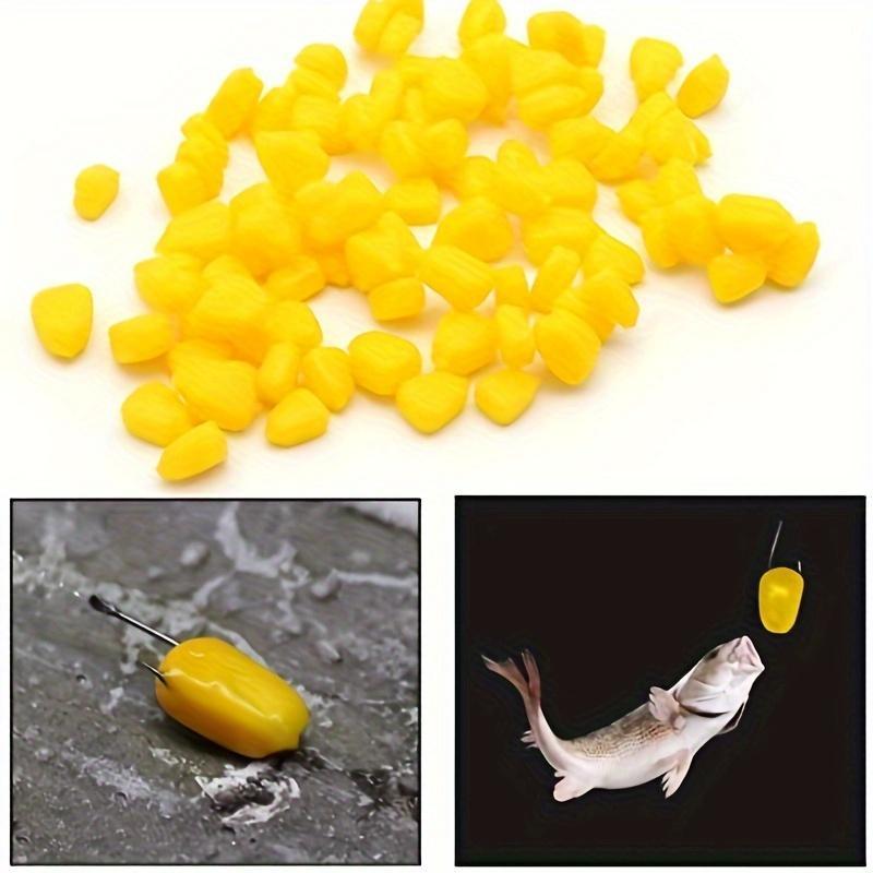 Artificial Corn Shaped Fishing Lure, 50pcs set Soft Silicone Fake Fishing Bait, Fishing Accessories for Outdoor Fishing