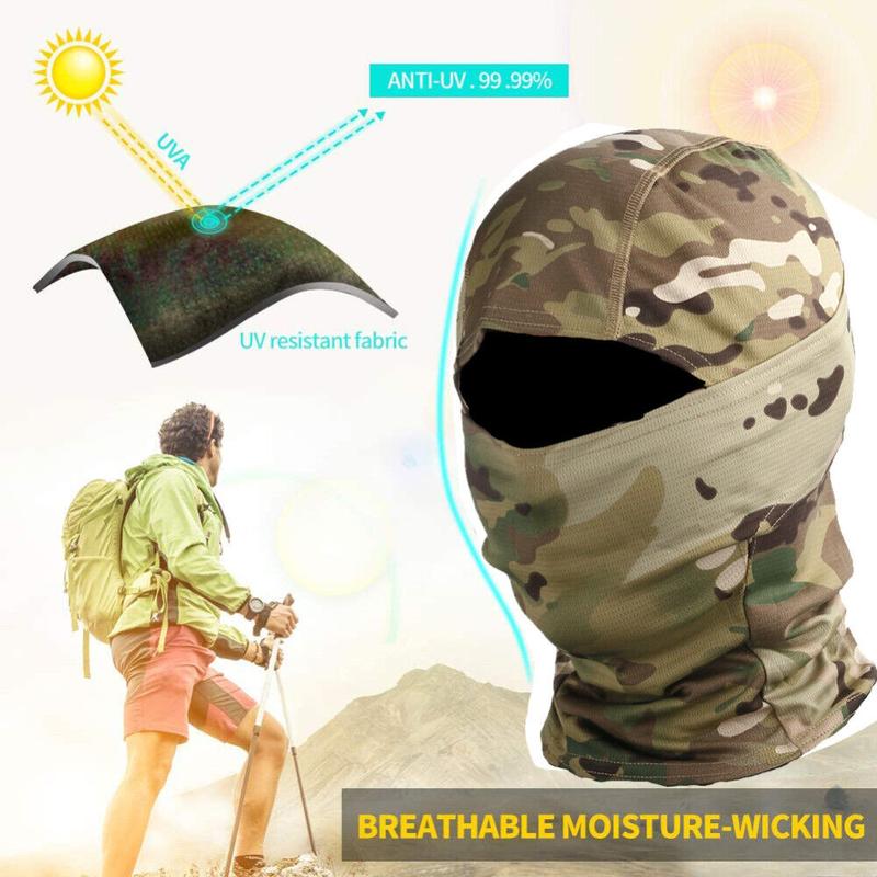 Full Face Mask Tactical Balaclava Outdoor Camouflage Military Hood for Men Women