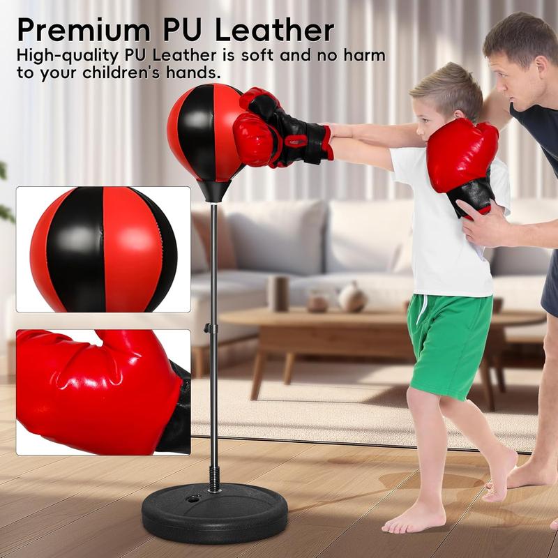 Punching Bag for , Boxing Bag for  3-8 ,  Punching Bags with Height Adgustable Stand,  Boxing Set with Gloves,   for Boys & Girls