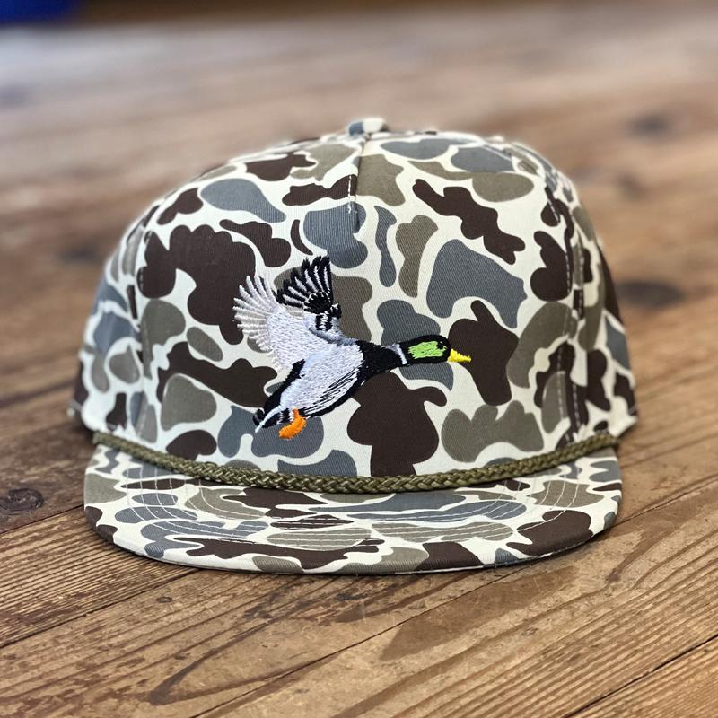 AIX Flying Mallard Full Panel Desert Old School Camo Rope Hat