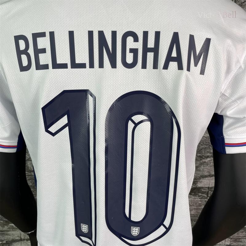 Bellingham #10 Home Jersey England Football Team 2024 Fans Version Short Sleeve Shirt