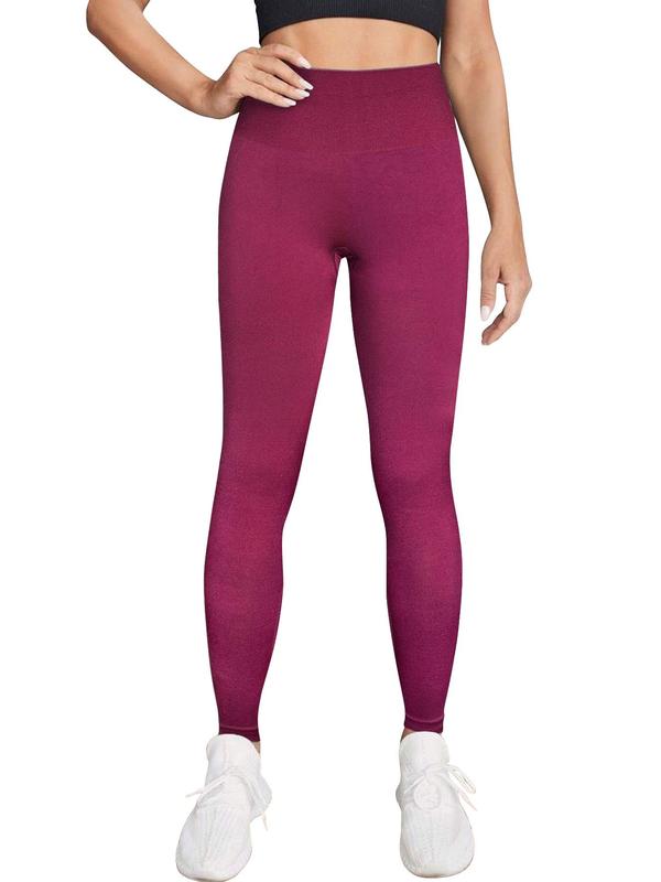 Women's Tie Dye & Plain High Waist Sports Leggings, Casual Comfy Breathable Skinny Pants for Yoga Gym Workout Running, Ladies Sportswear for All Seasons