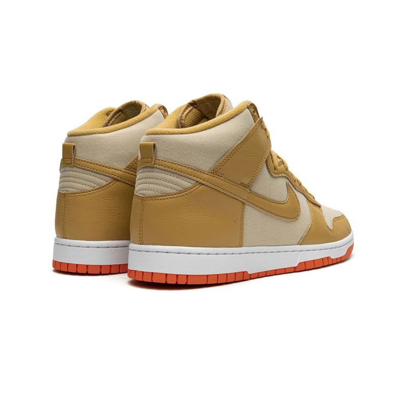 Nike Dunk High Wheat Gold Safety Orange DV7215-700 Mens Fashion Shoes New