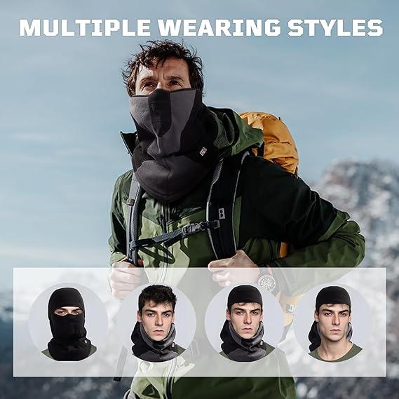 1TG TACTICAL Winter Face Cover Balaclava Mask - Windproof Thermal Face Cover for Men & Women | For Skiing, Motorcycle, Riding & Outdoor Winter Sports