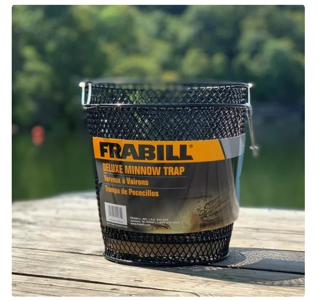 Frabill Torpedo Minnow Trap, Mesh, Black