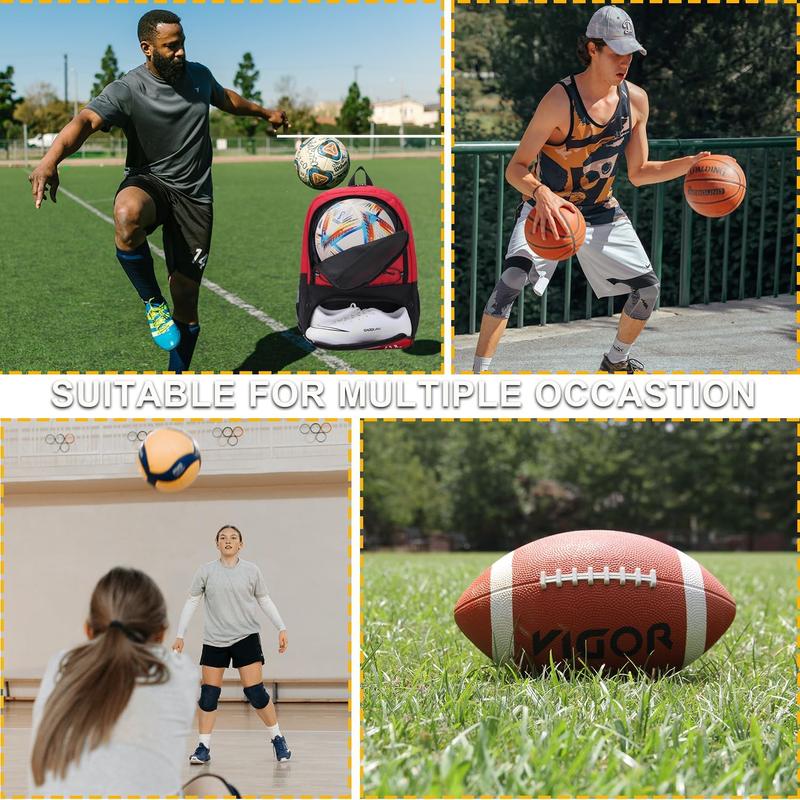 Soccer Bag-Soccer Backpack&Backpack for&Football Volleyball& Basketball,with Ball Compartment and  Package