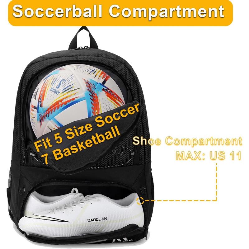 Soccer Bag-Soccer Backpack&Backpack for&Football Volleyball& Basketball,with Ball Compartment and  Package