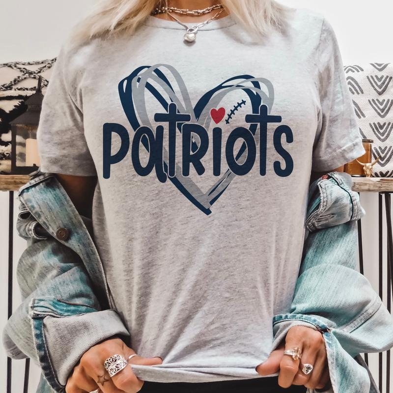 Football Heart Tees Valentine TEam Football T-Shirts Hometown Team Football Tees Sports Team T-Shirts Football Fan Tshirt Sports Football Fan Tees