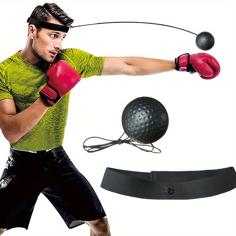 Boxing Reflex Ball - React Reflex Balls On String With Headband, Carry Bag And Hand Wraps - Improve Hand Eye Coordination, Punching Speed, Fight Reaction - For Boxing Training - Ideal Gift for Fighters & Martial Artists