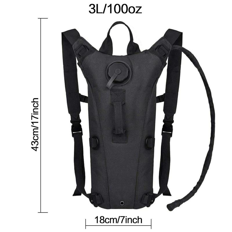 Hydration Backpack with 3L Water Bag, Water Storage Backpack with Water Bladder, Outdoor Water Storage Bag for Hiking, Running, Cycling