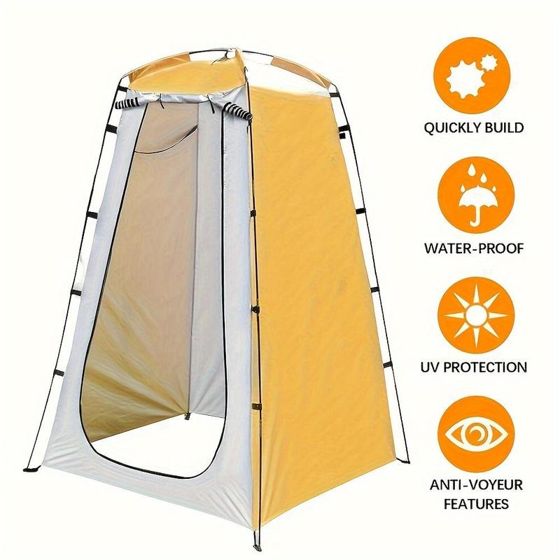 Foldable Camping Toilet, 1 Count Portable Waterproof and Sun-proof Folding Camping Toilet, Outdoor Camping Toilet, Camping & Hiking Equipment