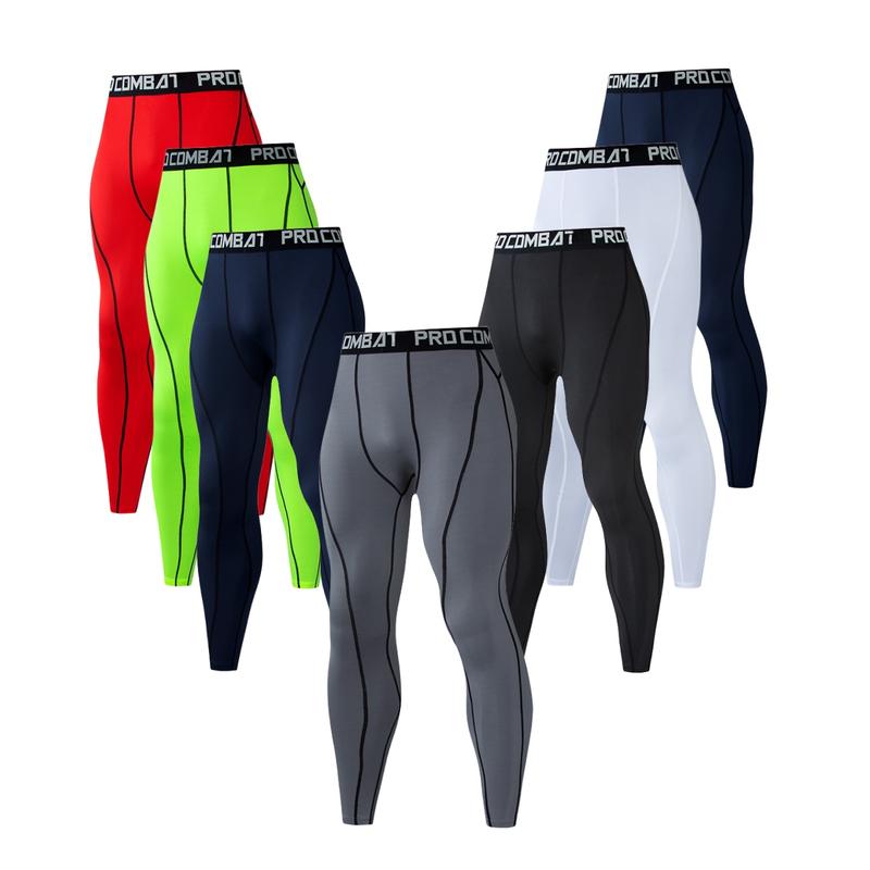 Men's Leggings Stretch Light Compression Pants Tight Casual Fashion Simple Sports Gym Running Workout Basketball Soccer Bike Suitable For Spring, Summer, Fall And Winter Black White Blue Red Green Gray