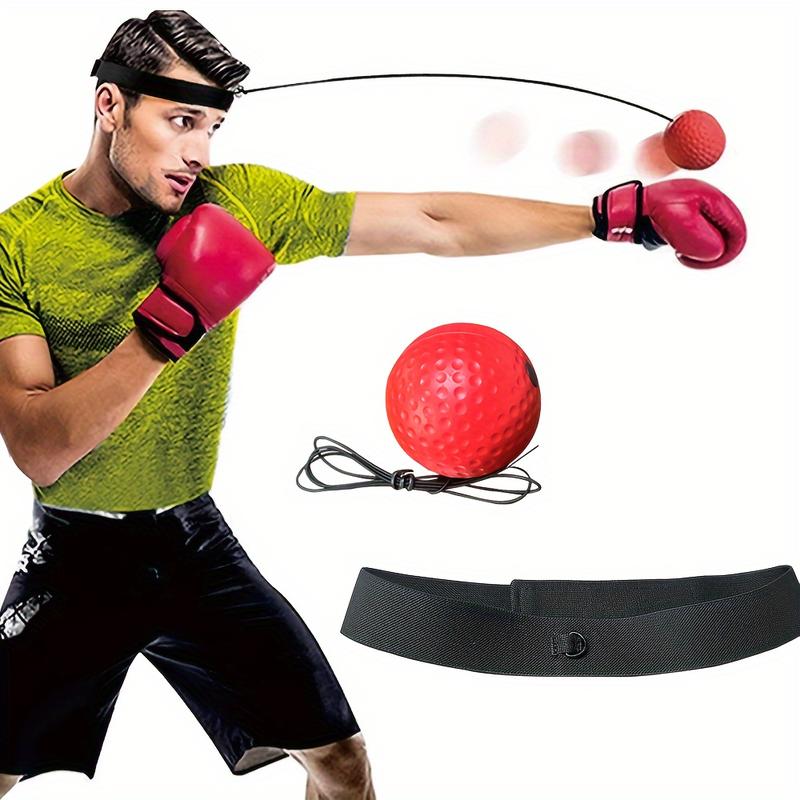 Boxing Reflex Ball - React Reflex Balls On String With Headband, Carry Bag And Hand Wraps - Improve Hand Eye Coordination, Punching Speed, Fight Reaction - For Boxing Training - Ideal Gift for Fighters & Martial Artists