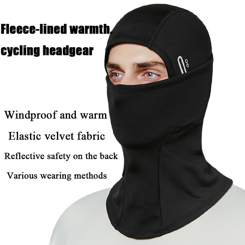 Outdoor Cycling Face Mask, Thermal Lined Windproof Warm Neck Cover, Sports Face Mask for Men & Women, Outdoor Cycling Face Cover for Running & Cycling