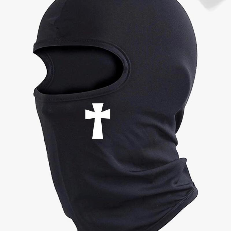 Unisex Cross Designed Polyester Ski Mask Balaclava