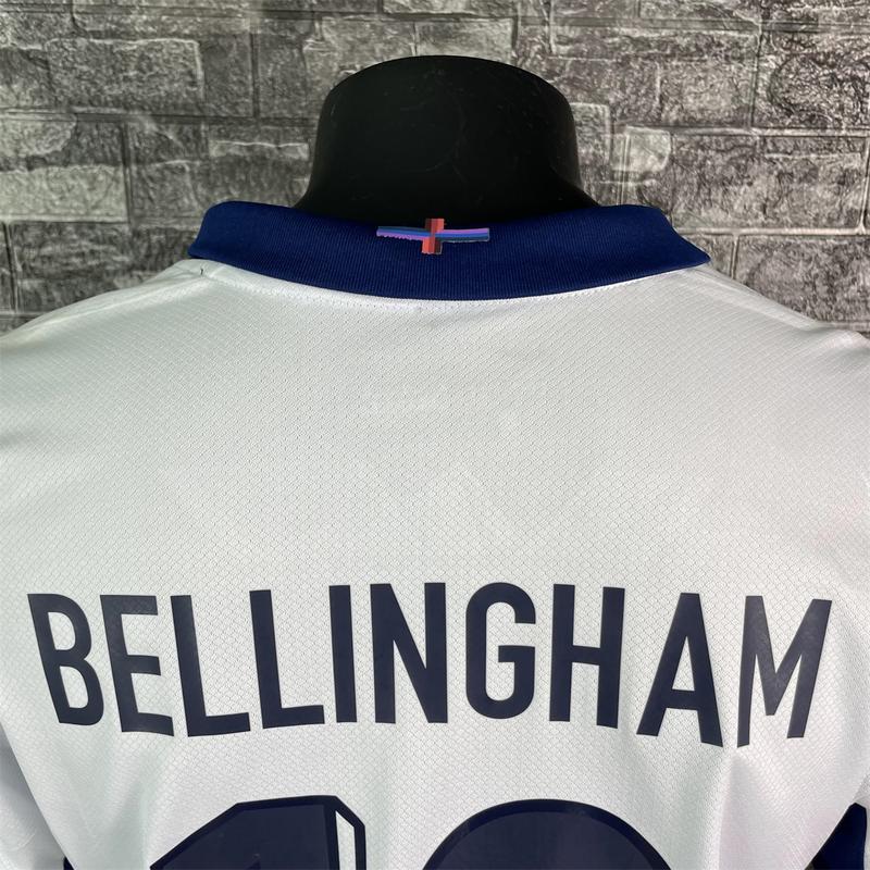 Bellingham #10 Home Jersey England Football Team 2024 Fans Version Short Sleeve Shirt