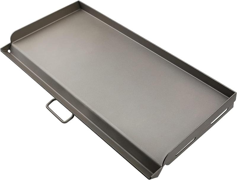 Elf Grill 14 x 32 inch Fry Griddle for Camp Chef Two Burner Stove with Oil Drip Port, Outdoor Stove Top Griddle for Gas Grills, Portable Propane Gas, Camping Stoves Griddle for Camp Chef Explorer