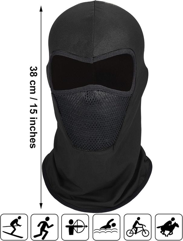 6 count Winter Balaclava Face Mask Breathable Ski Face Cover Dust Protection Mask Long Neck Cover for Outdoor Activities