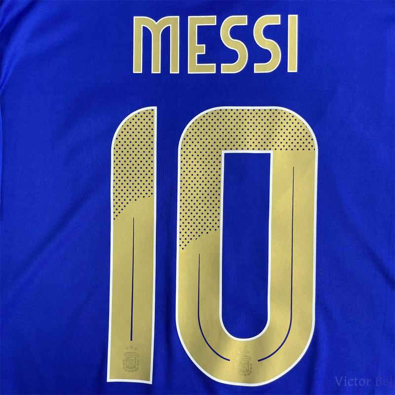 Copa America Argentina National Team Away Blue Soccer Jersey, Fan Edition No.10 Lionel Messi