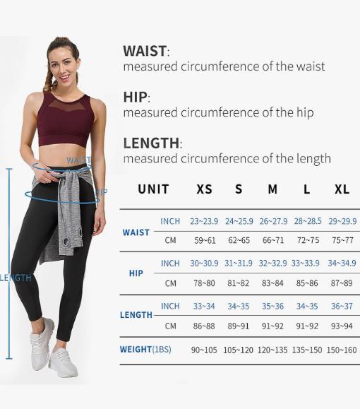 High Waist Yoga Pants with Pockets, Tummy Control Leggings, Workout 4 Way Stretch Yoga Leggings