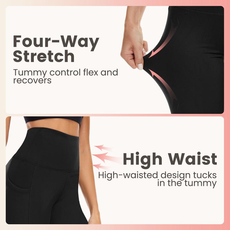 SHOWITTY Fleece Lined Leggings Women with Pockets - Thermal Warm Pants High Waisted Winter Thick Yoga Tummy Control Tights