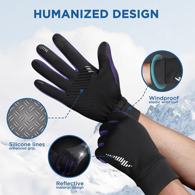 SIMARI Winter Gloves Women Men Ski Snow Gloves Liner Thermal Warm Touch Screen, Suit for Running, Cycling, Biking, Hiking, Driving, Walking, Typing, Freezer Work, Sports, Soccer, Shooting, Gaming 102 Majesty Small