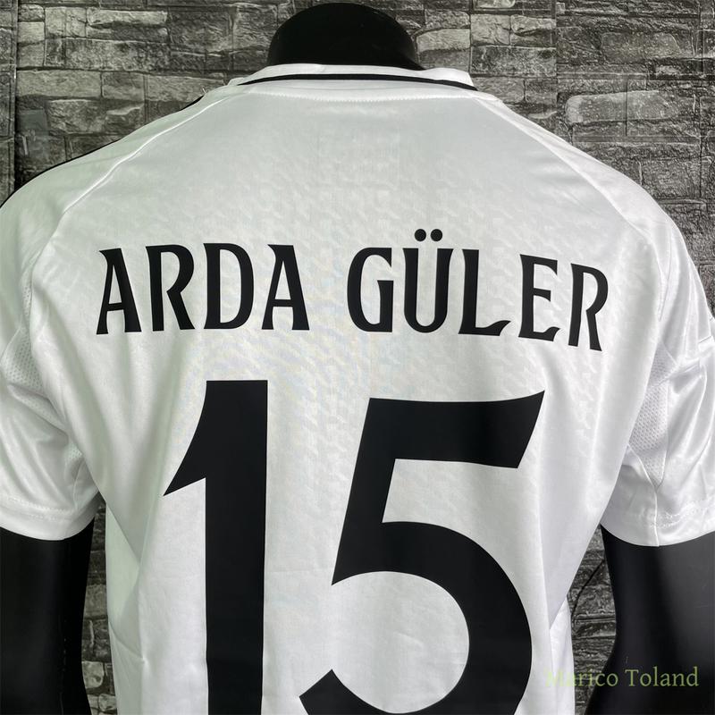 RMCF 24 25 ARDA GULER 15 New style soccer jerseys short-sleeved home shirt