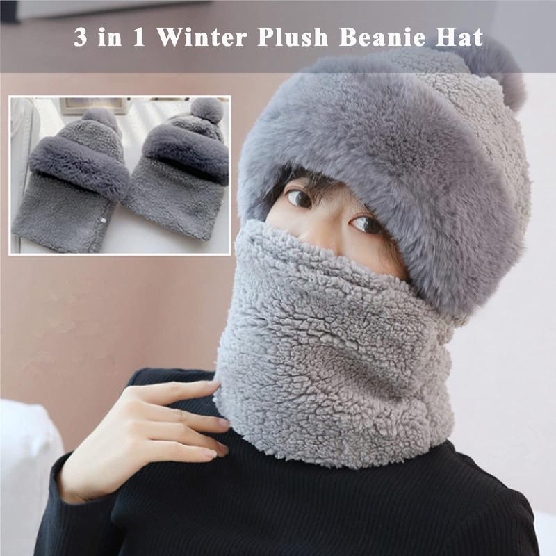 Warm Winter Face Mask Cozy Fleece Balaclava for Women Windproof Ski Mask, Full Coverage Hat, Neck Warmer & Scarf Outdoor Gear for Cold Weather