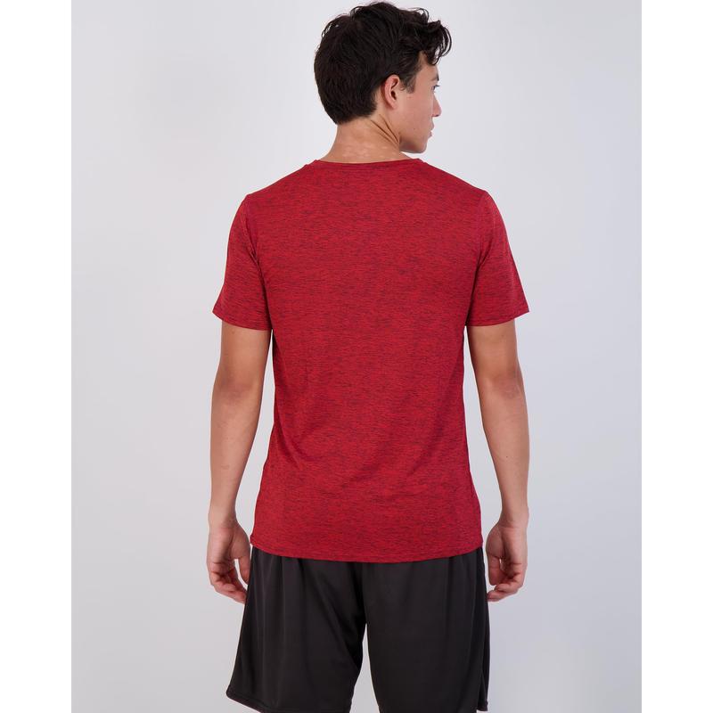 Real Essentials 5 Pack: Men’s V-Neck Dry-Fit Moisture Wicking Active Athletic Tech Performance T-Shirt