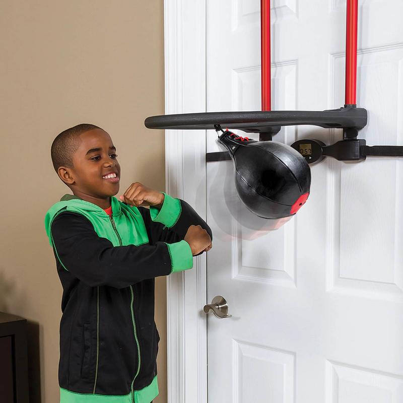 Over-the-Door Speed Bag Trainer - Boxing Training Equipment, Adjustable Height for Home Fitness