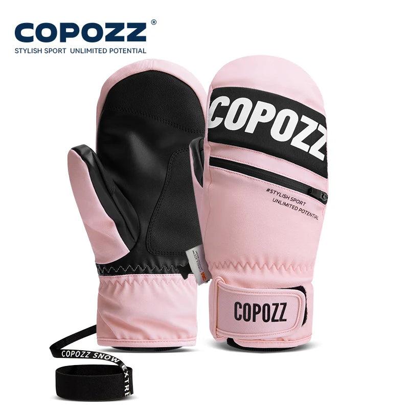 COPOZZ 3M Thinsulate Ski Gloves Women Men Windproof Breathable Waterproof Thermal Winter Warm Snow Mittens Snowboard Accessories