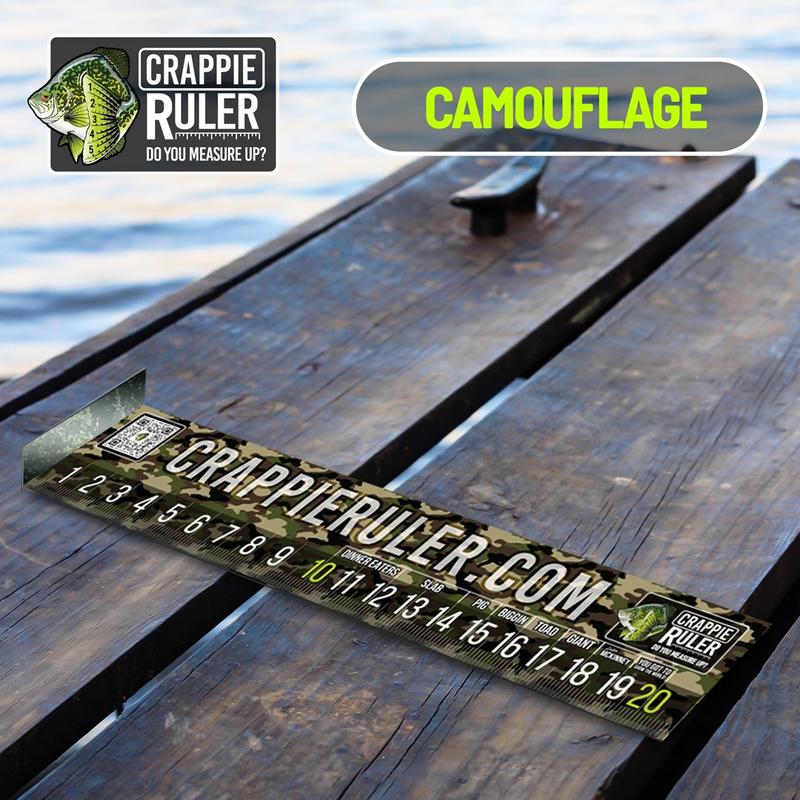 The Original Crappie Ruler CAMO Edition Crappie Fishing fishing enthusiast